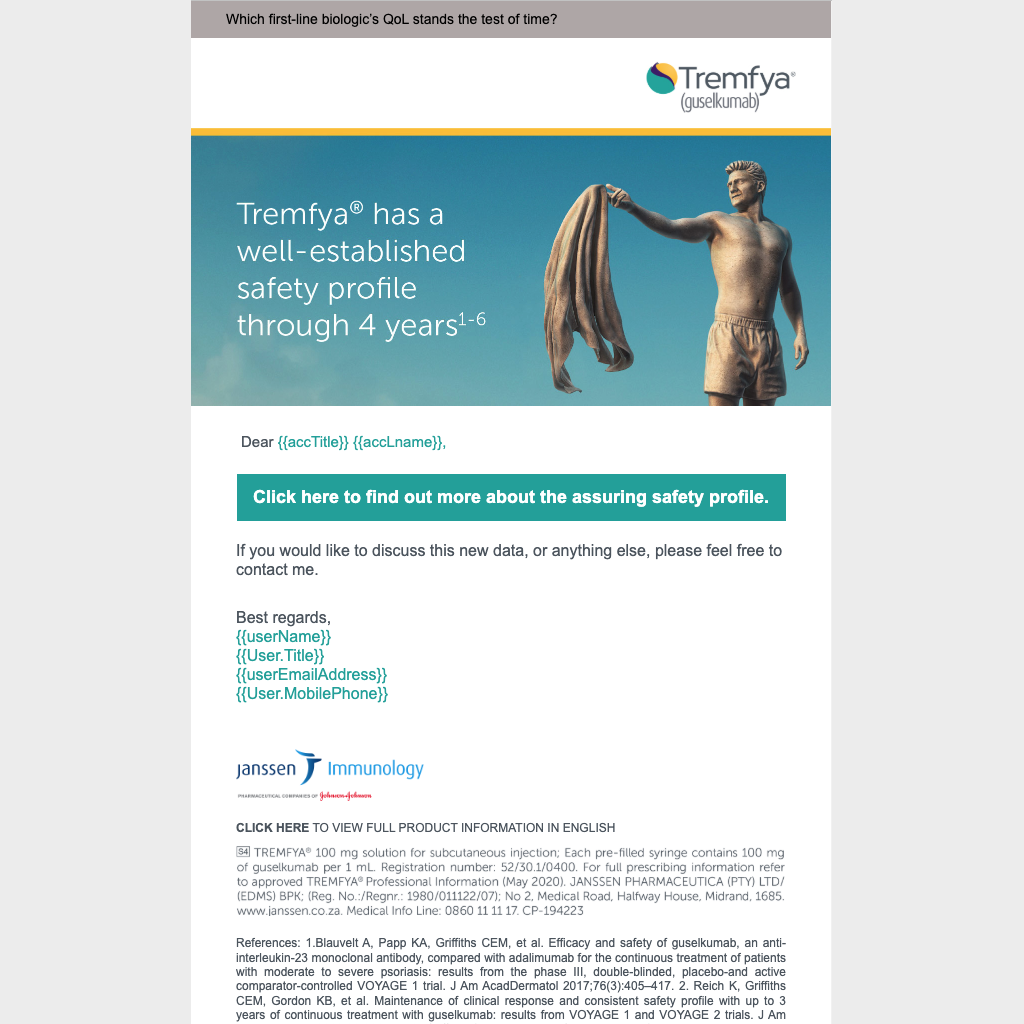 Tremfya — Well-Established Safety Profile